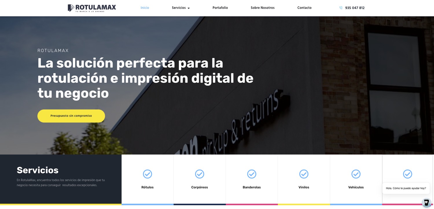 RotulaMax - Diseño Web Huexs